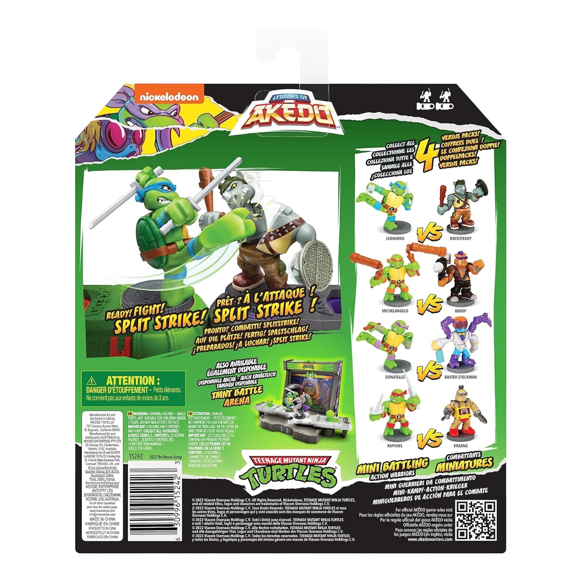 Akedo Raphael vs Kraang Action Figure Playset Unisex, 5-7 Years