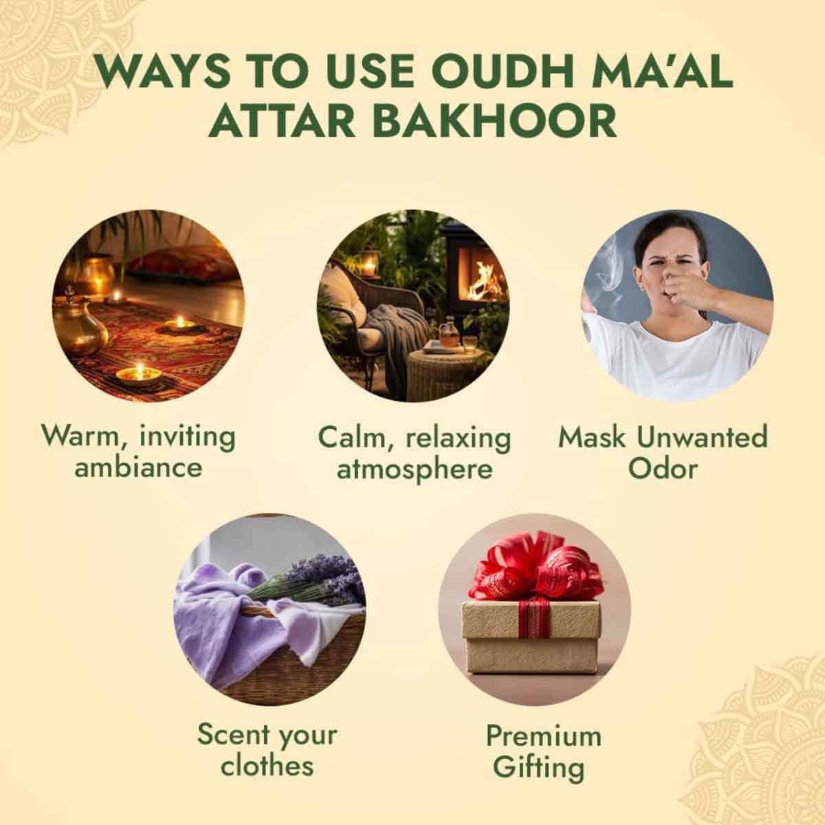 Al Haramain Oud Ma'Al Bakhoor Incense Unisex