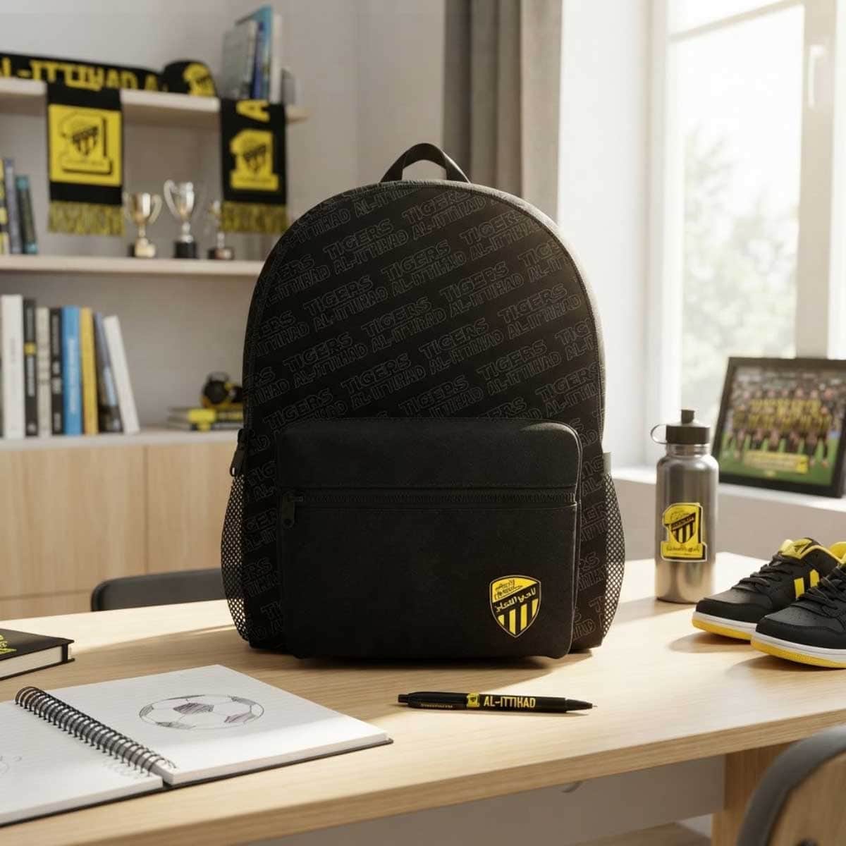 الاتحاد حقيبة ظهر مدرسية مقاس 18 انش للجنسين، 11-12 سنة
