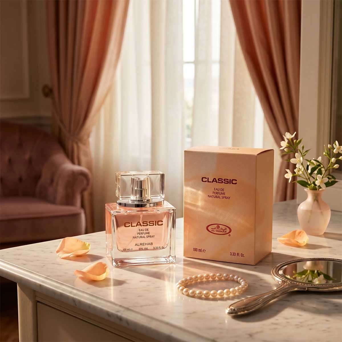 Al-Rehab Classic Pink Eau De Parfum for Women