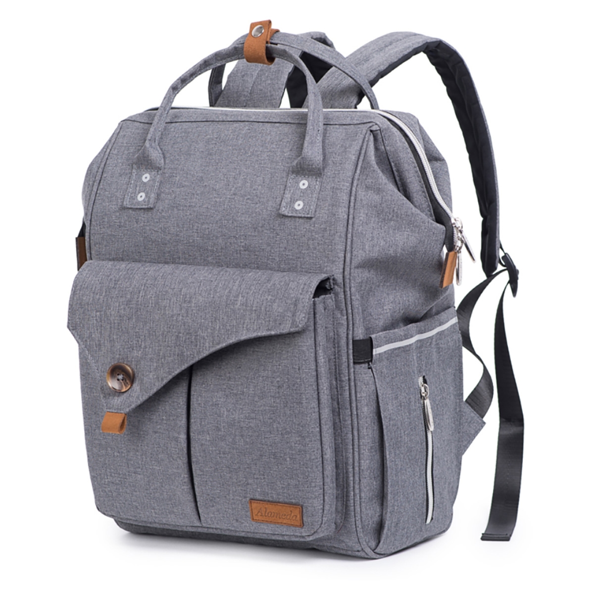 Alameda Grey Large Diaper Backpack Toddler