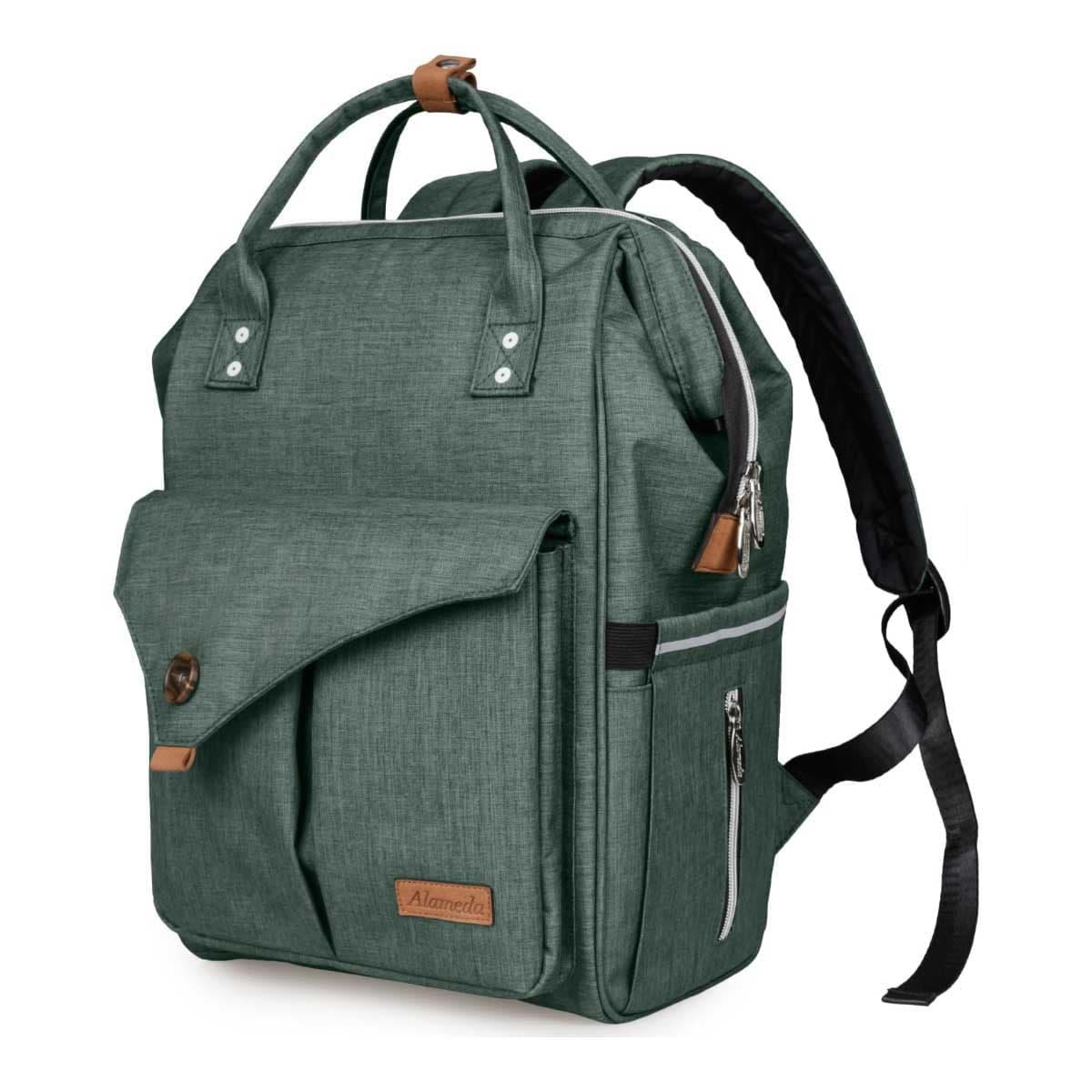 Alameda Olive Green Large Diaper Backpack