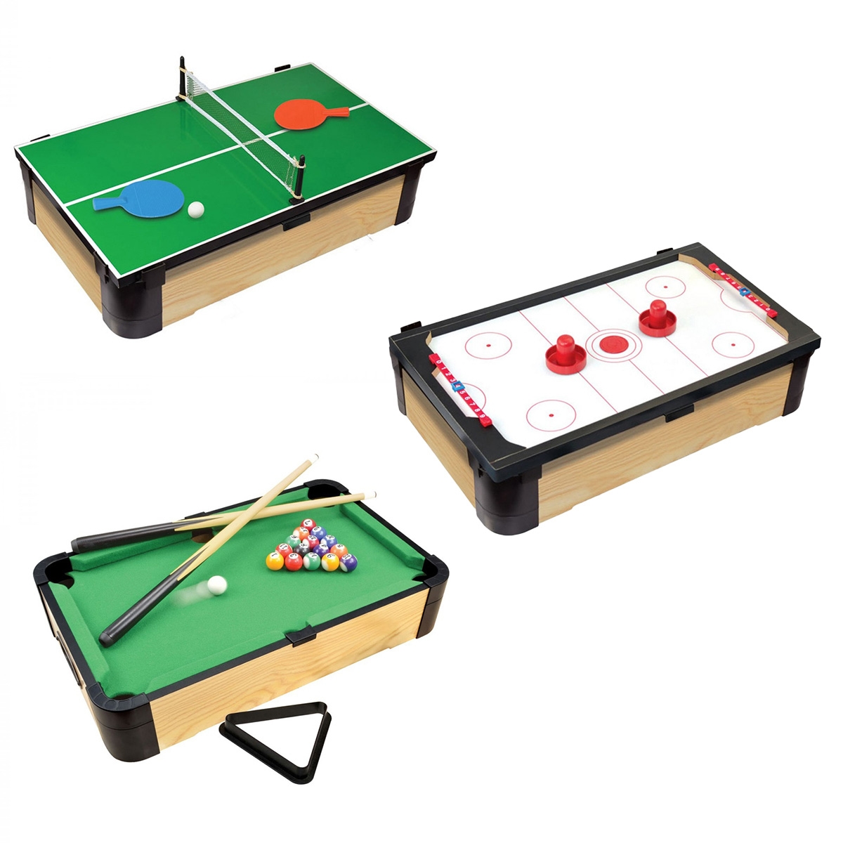 Ambassador 20″ Triple-Play Tabletop Pool Unisex, 5-7 Years