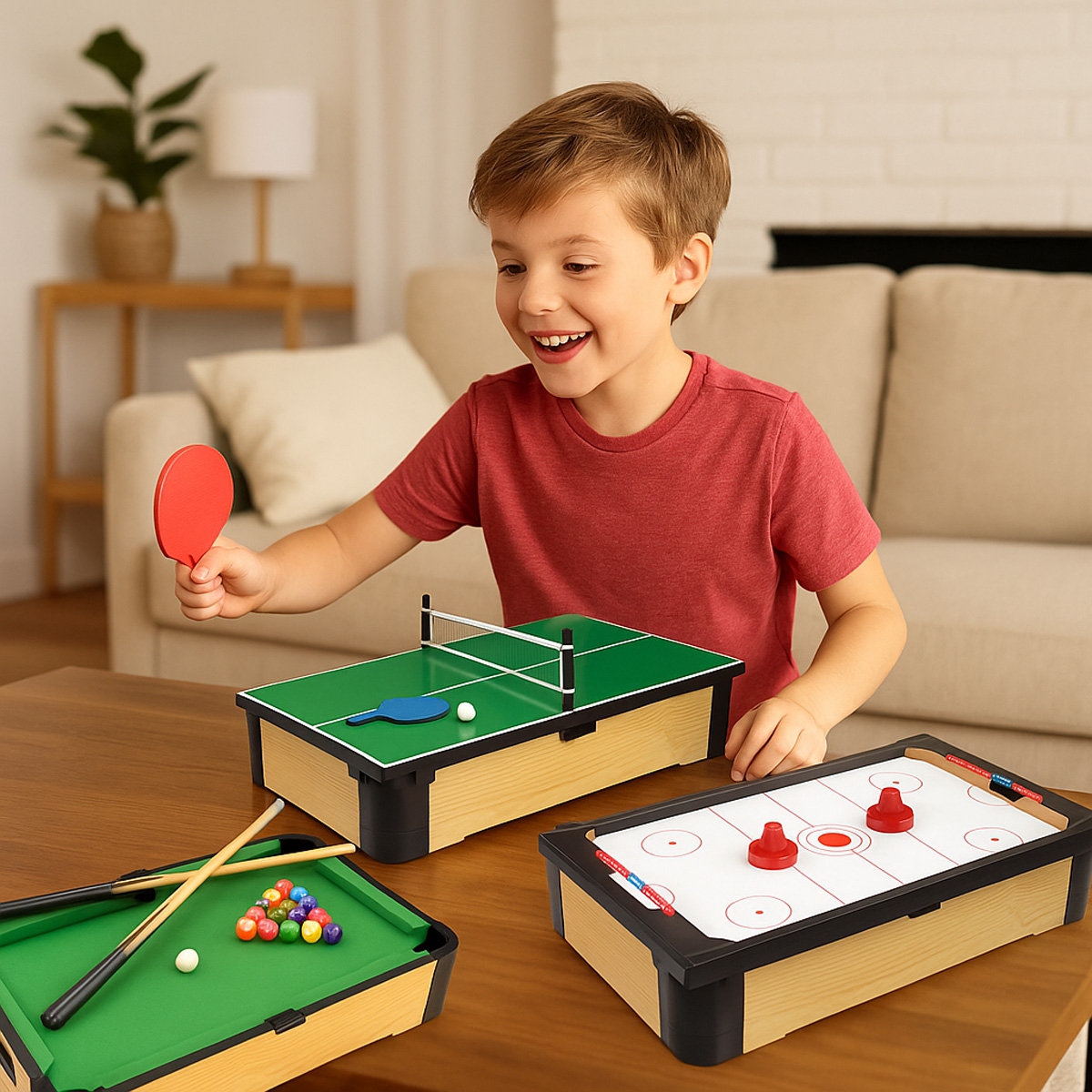 Ambassador 20″ Triple-Play Tabletop Pool Unisex, 5-7 Years