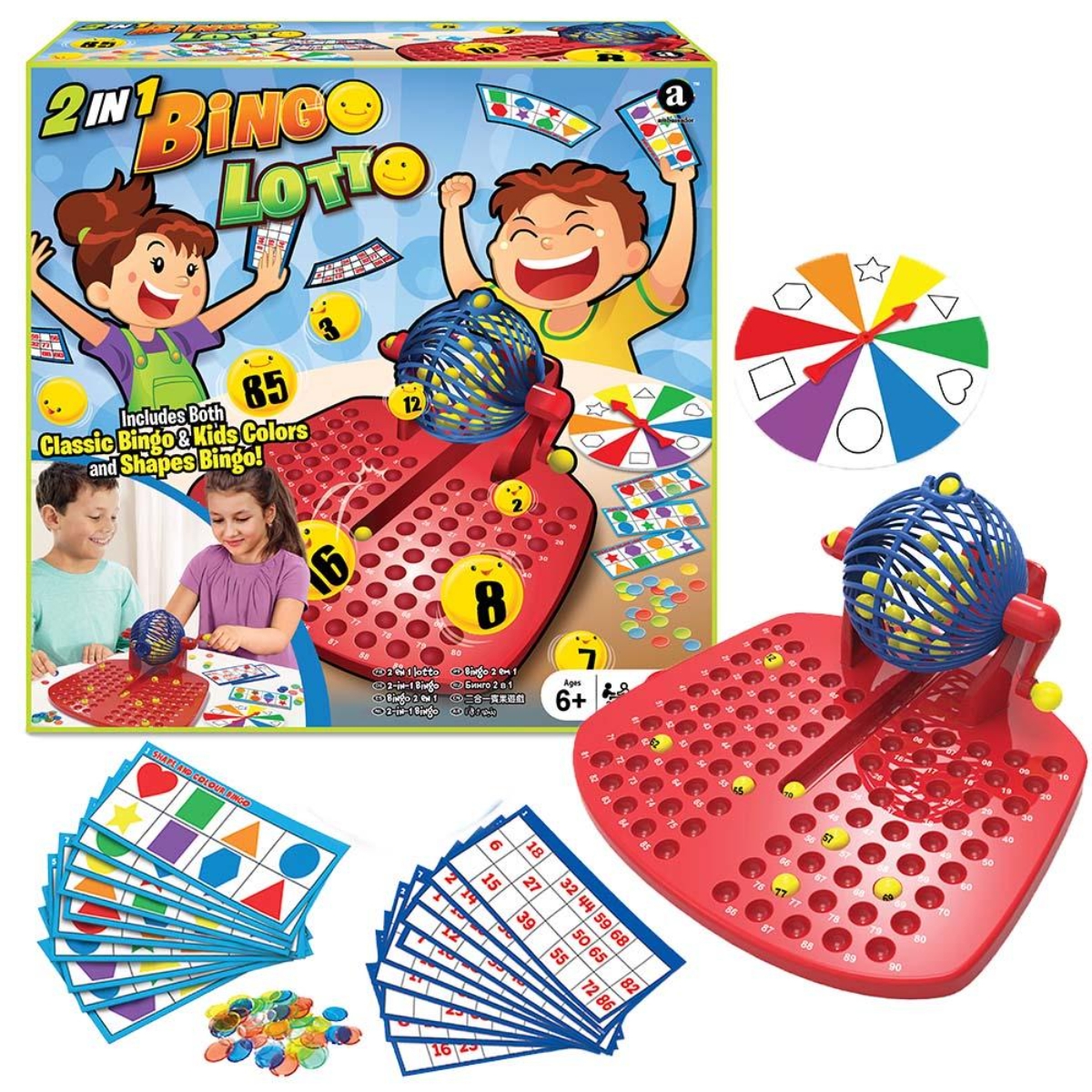 Ambassador 2-in-1 Bingo Lotto Game Unisex, 5-7 Years