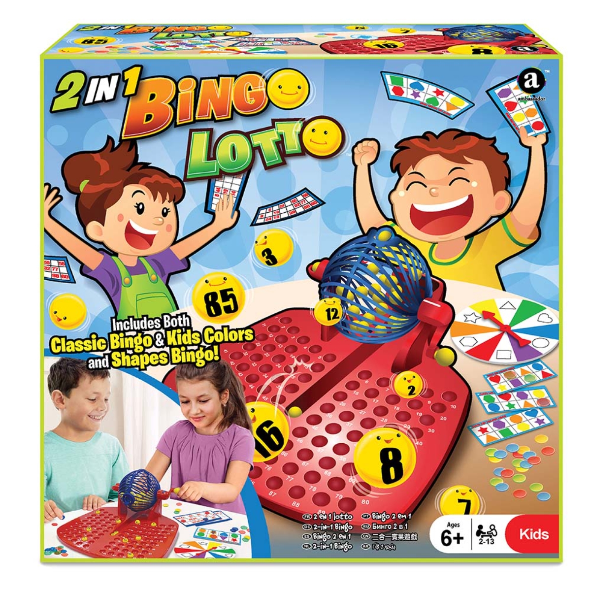 Ambassador 2-in-1 Bingo Lotto Game Unisex, 5-7 Years