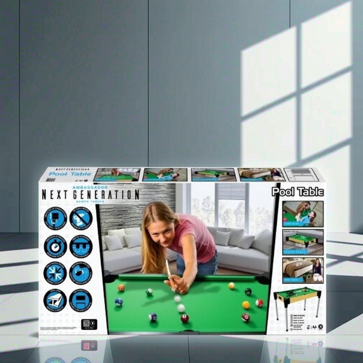 Ambassador 36″ Pool Table Unisex, 5-7 Years