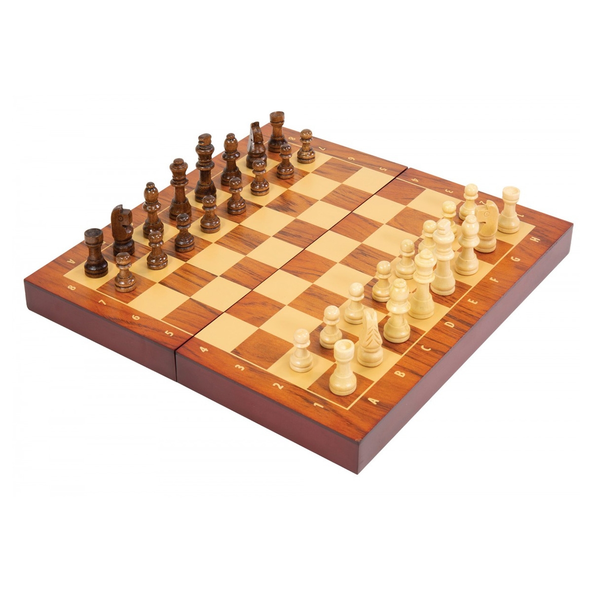 Ambassador Folding Wooden Chess Set Unisex, 5-7 Years