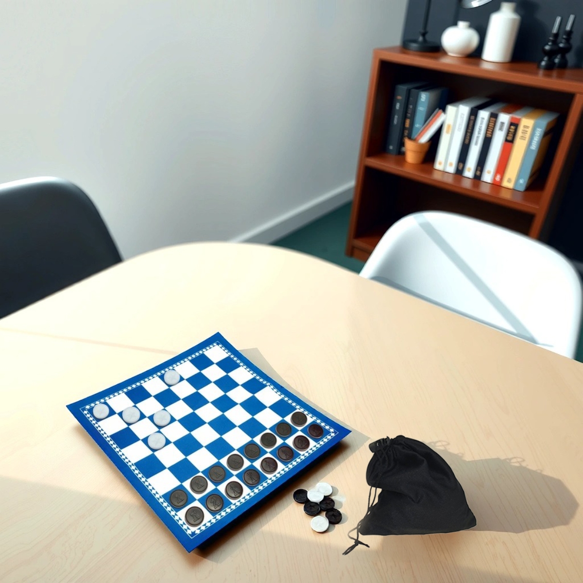 Ambassador Grab & Go Games! Travel Chess & Checkers Board Game Unisex, 5-7 Years