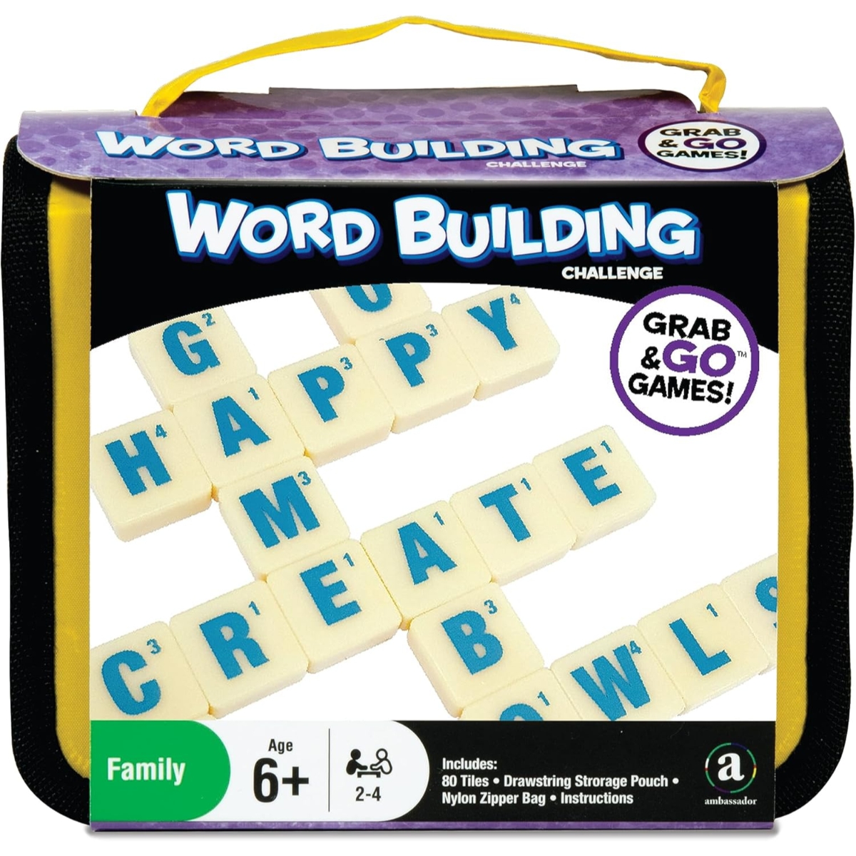 أمباسادور ألعاب جراب آند جو! تحدي تكوين الكلمات لعبة سفرية للجنسين، 5-7 سنوات