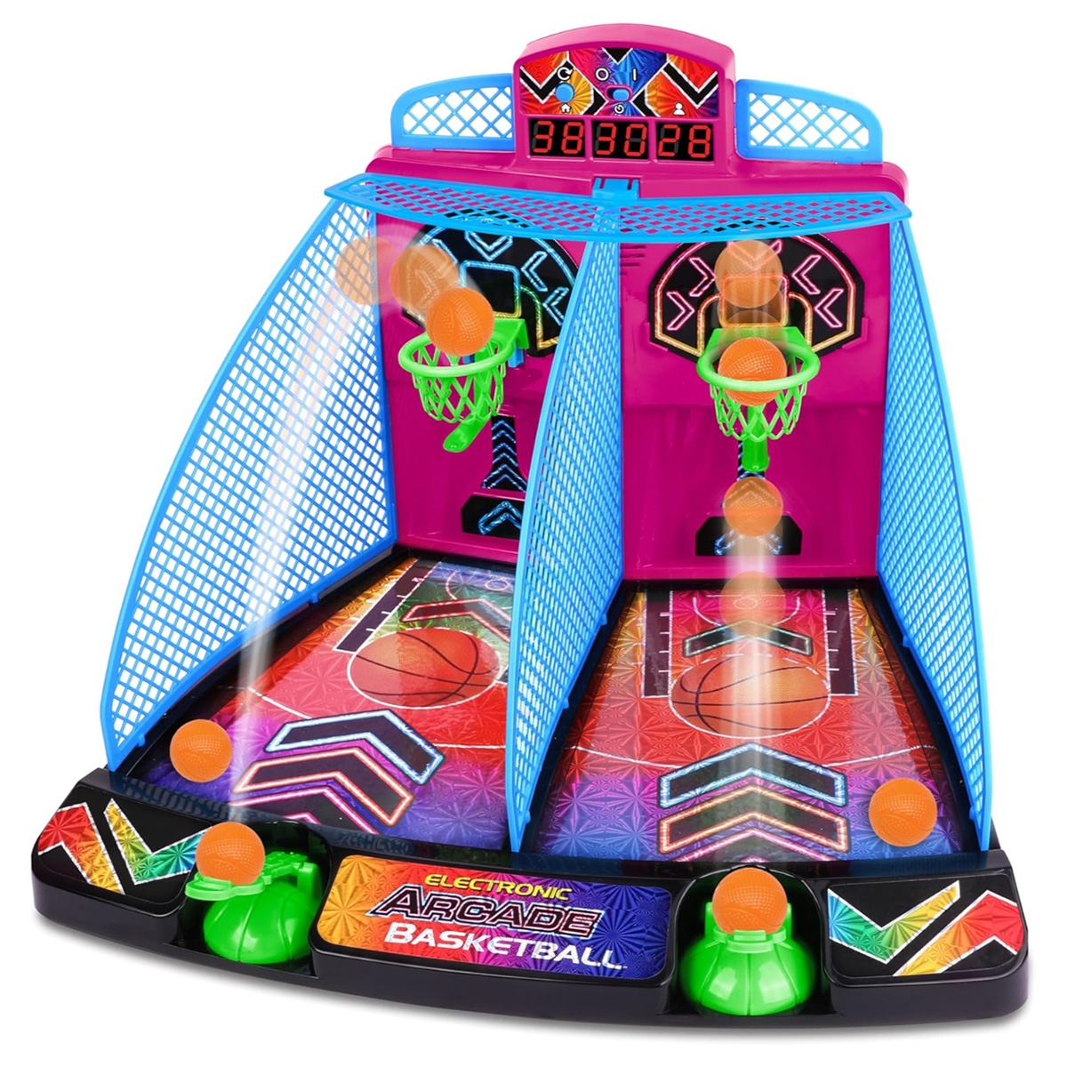 Ambassador Hyper Neon Series Electronic Arcade Basketball Unisex, 5-7 Years