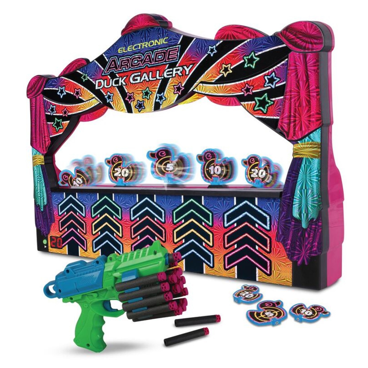 Ambassador Hyper Neon Series Electronic Arcade Duck Gallery Unisex, 5-7 Years