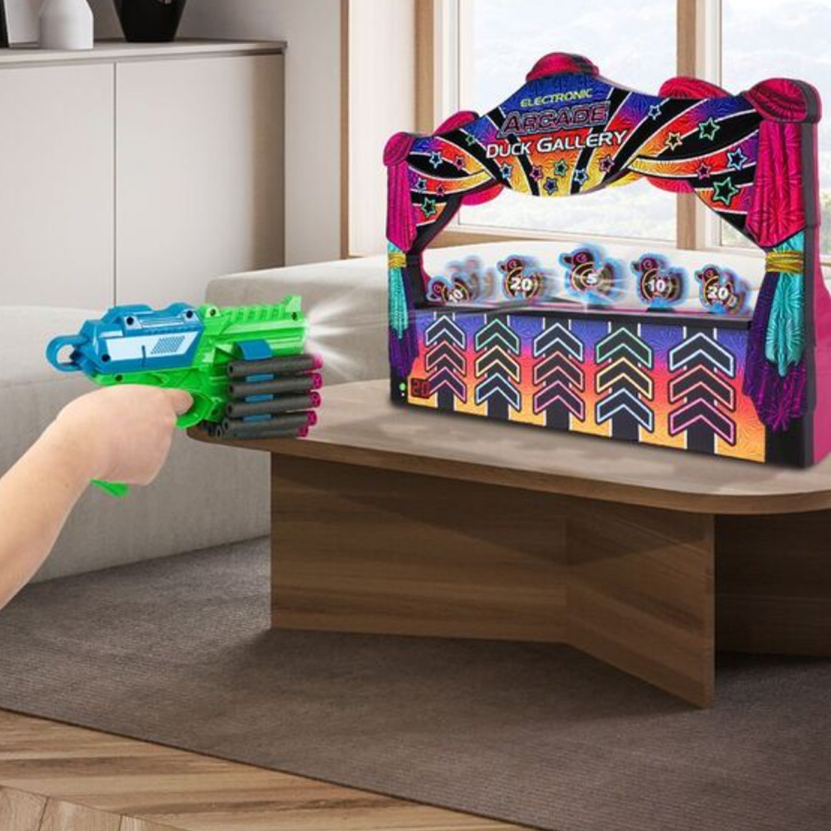 Ambassador Hyper Neon Series Electronic Arcade Duck Gallery Unisex, 5-7 Years