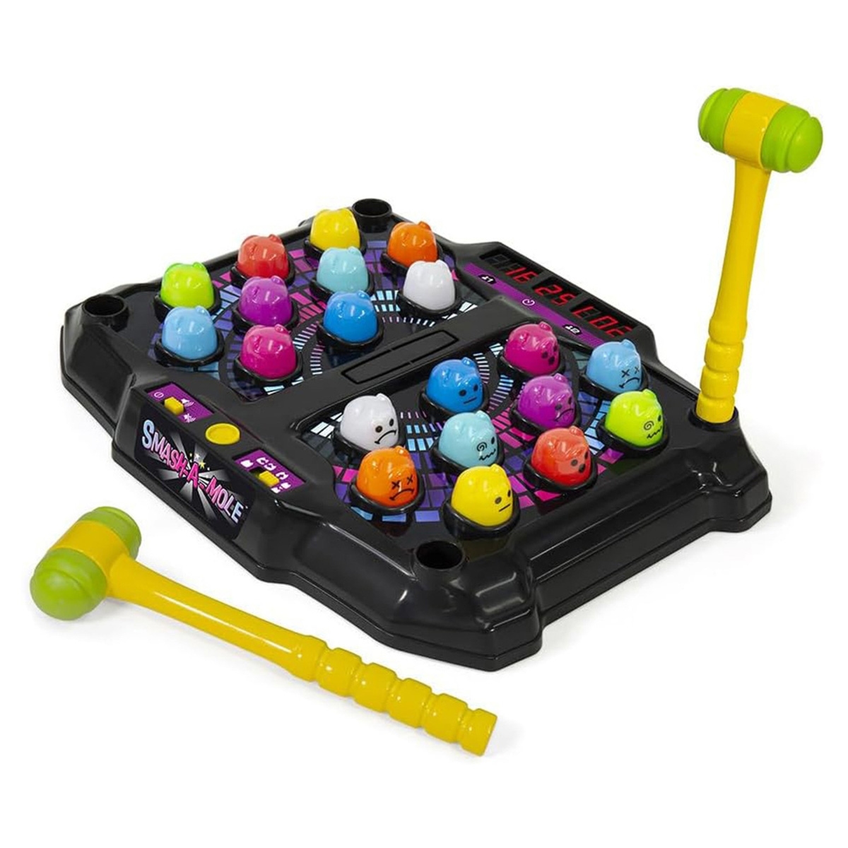 Ambassador Hyper Neon Series Electronic Arcade Smash-A-Mole Unisex, 5-7 Years