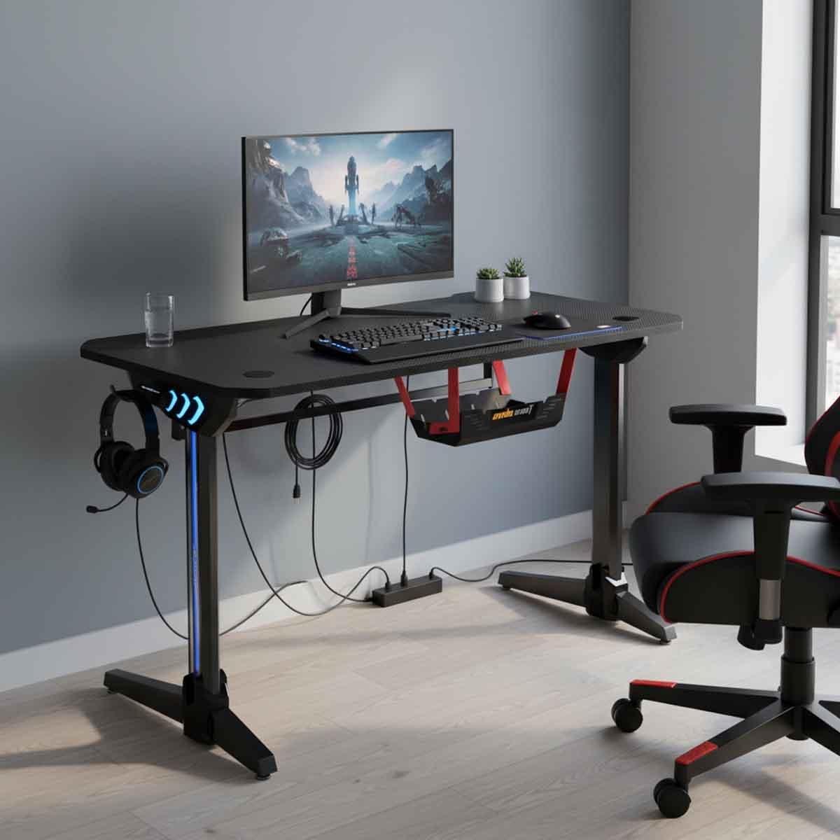 انداسيت مكتب ألعاب RGB بتأثيرات إضاءة ماسكس 2