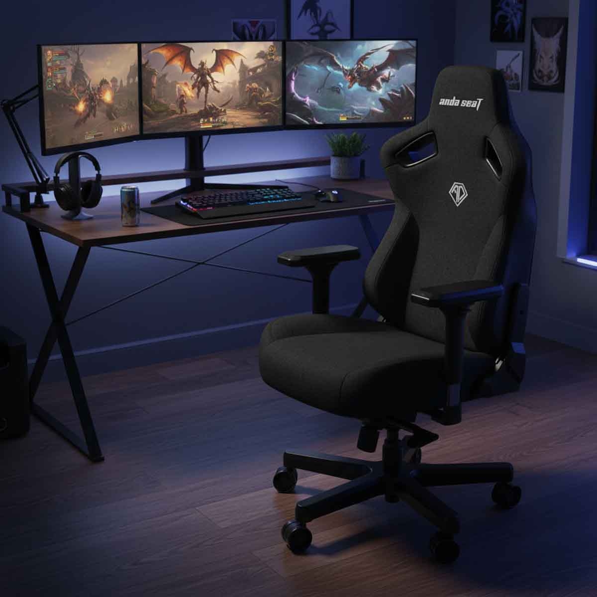 انداسيت كرسي ألعاب كايزر 3 مقاس XL لون رمادي