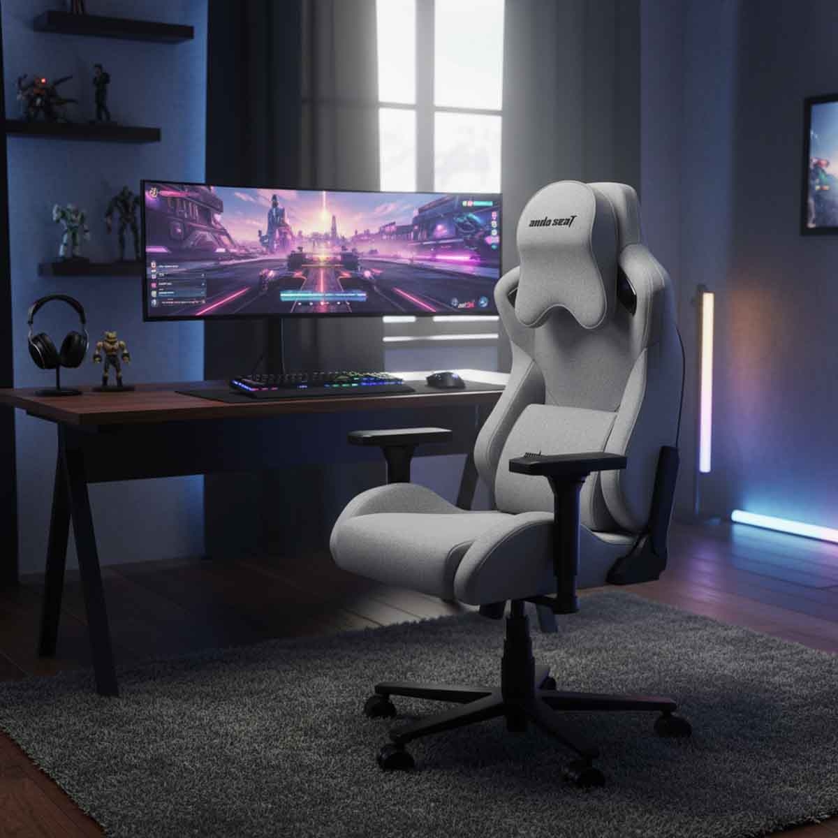 Andaseat Grey Kaiser Frontier XL Gaming Chair