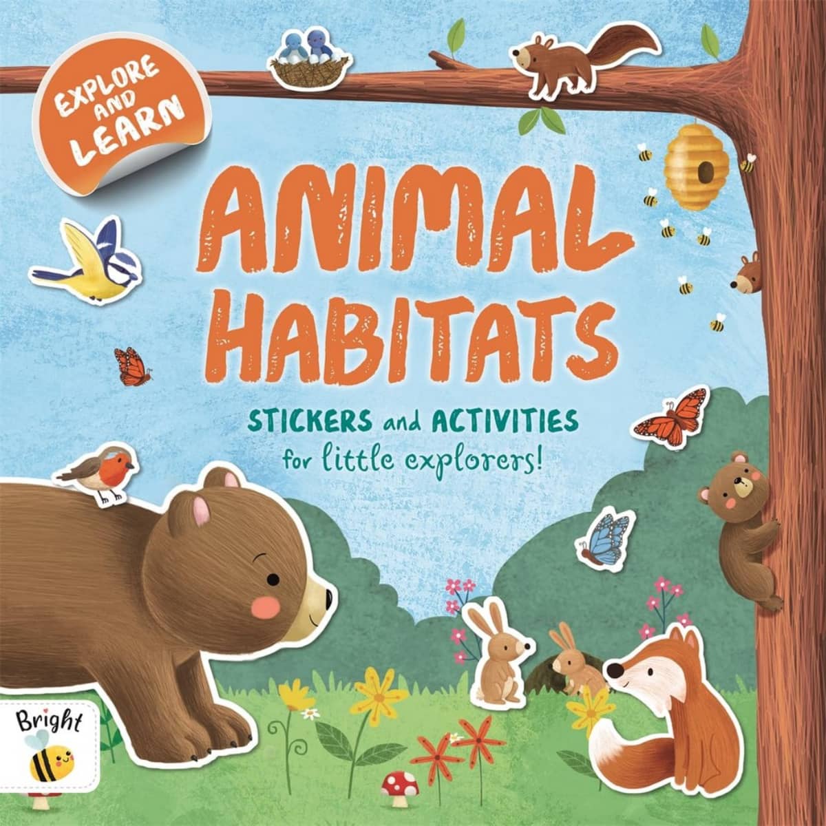 Animal Habitats: كتاب لاصق للتعلم المبكر للمستكشفين الصغار تأليف أوتمن بابليشينج - 15 أغسطس 2024