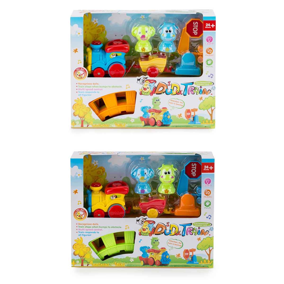 Kos Group Assorted Music & Light Animal Train Set Toddler, 3-4 Years