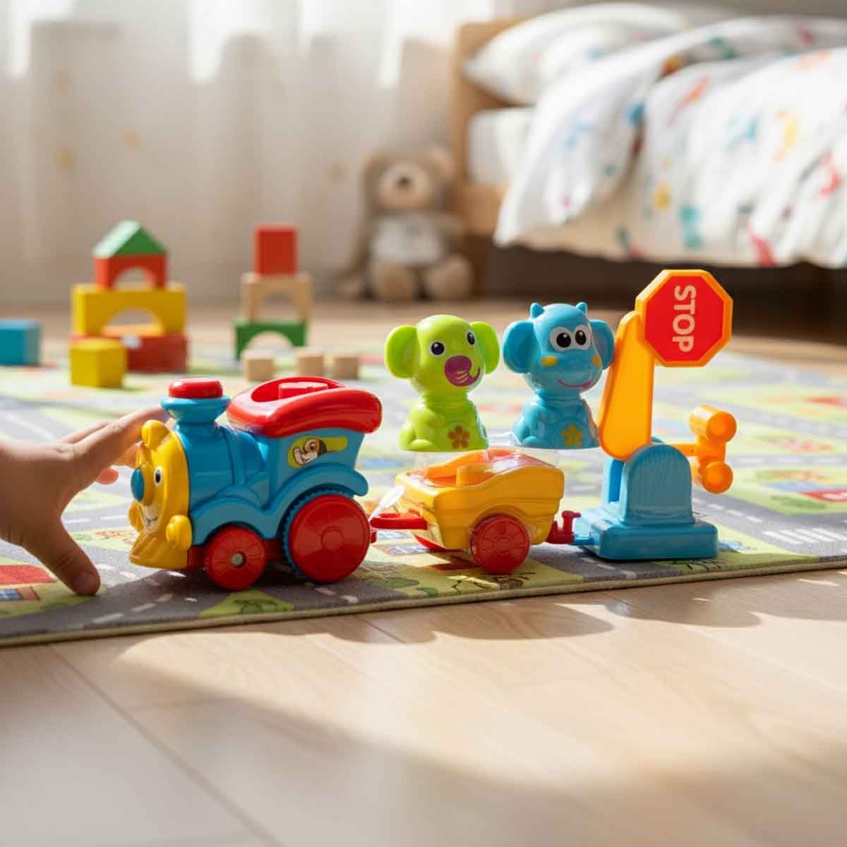 Kos Group Assorted Music & Light Animal Train Set Toddler, 3-4 Years