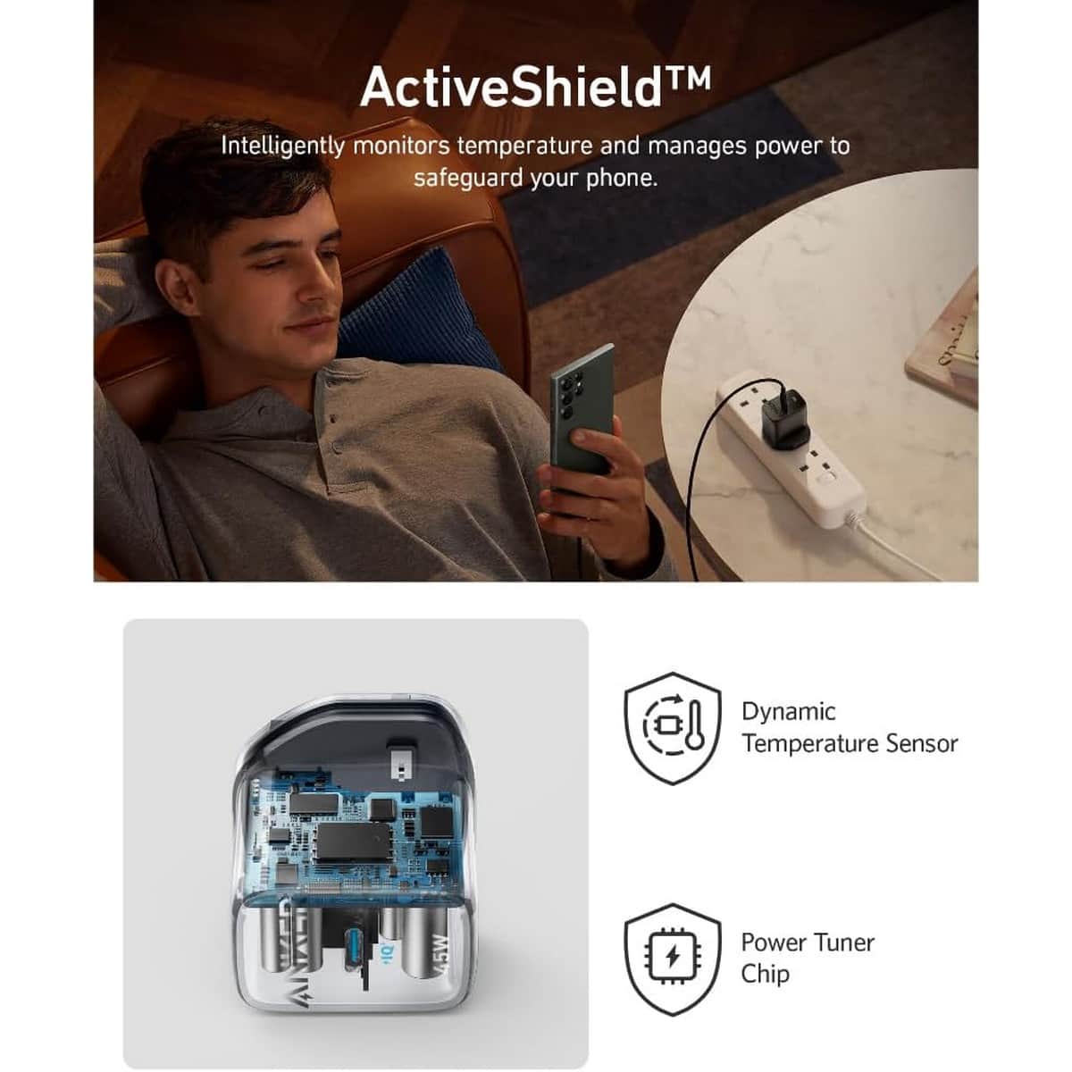 Anker 313 PD PowerIQ 3.0 45W USB-C Wall Charger