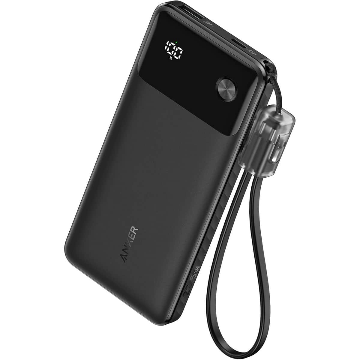 أنكر أسود باور بانك بسعة 10000mAh وقدرة 22.5 واط