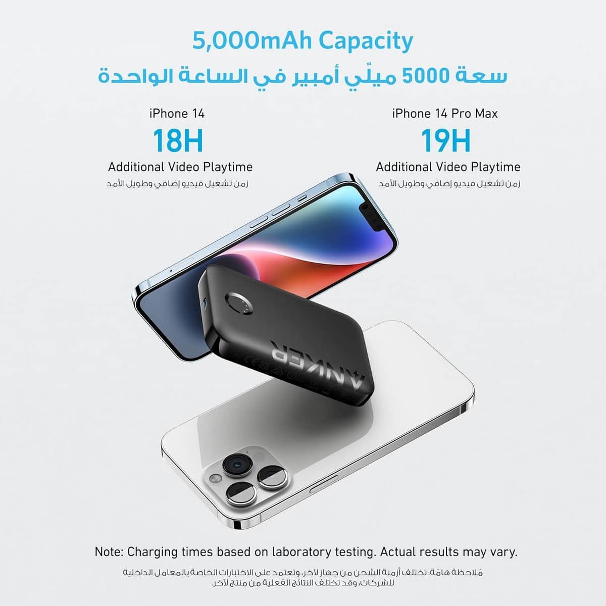 Anker Black 321 MagGo PowerCore 5000mAh 12W Magnetic Wireless Power Bank