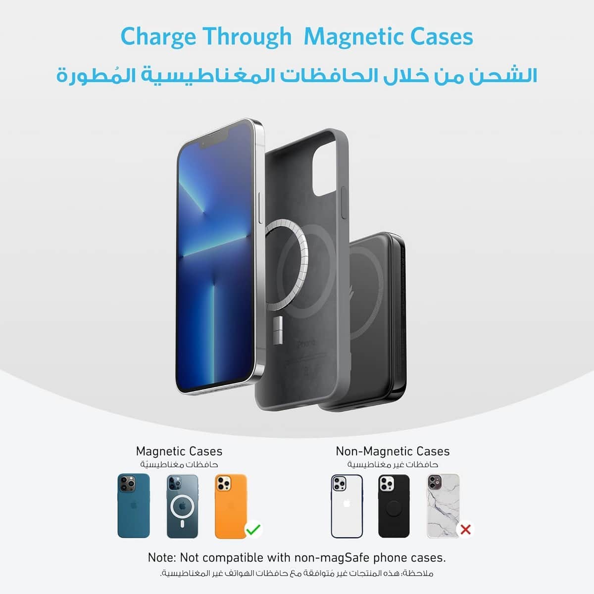 Anker Black 321 MagGo PowerCore 5000mAh 12W Magnetic Wireless Power Bank