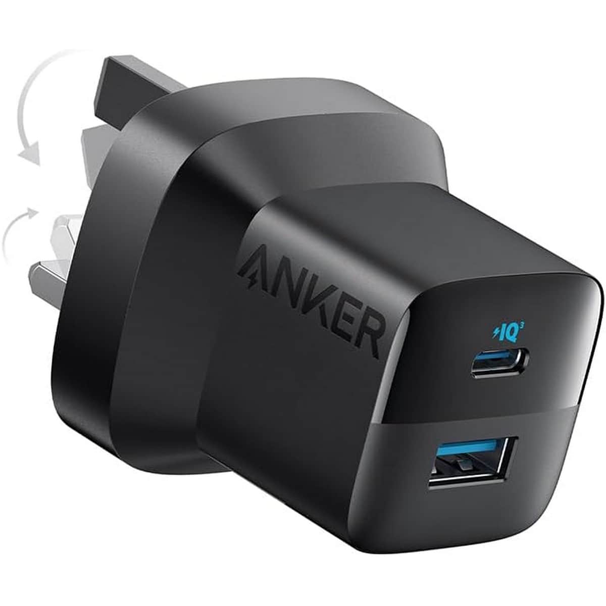 أنكر شاحن حائط 323 بقدرة 33 واط بمنفذي USB-C وUSB-A