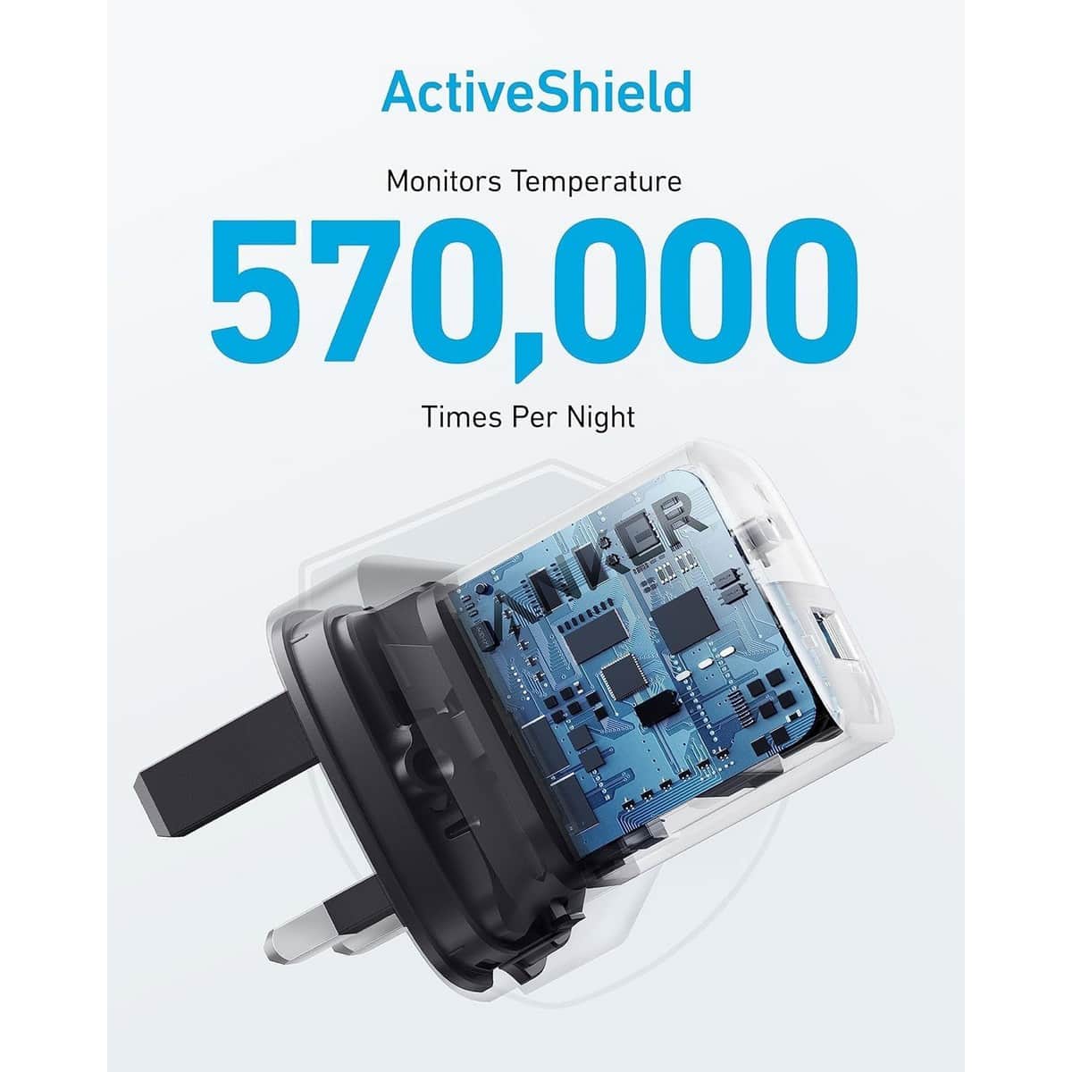 أنكر شاحن حائط 323 بقدرة 33 واط بمنفذي USB-C وUSB-A