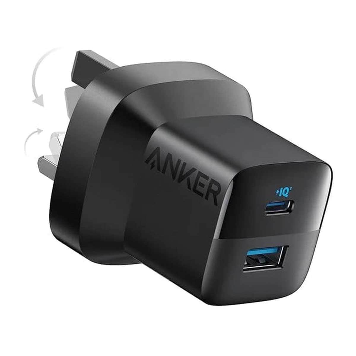 Anker Black 323 33W 2-Port USB-C & USB-A Wall Charger & Cable Set