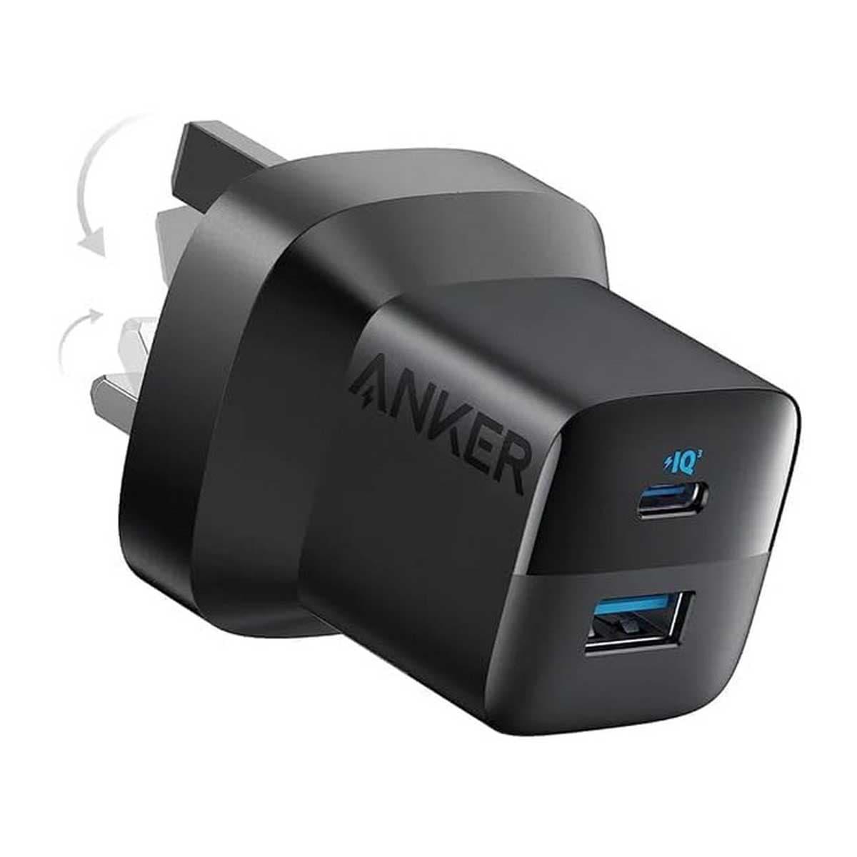 Anker Black 323 33W 2-Port USB-C & USB-A Wall Charger & Cable Set