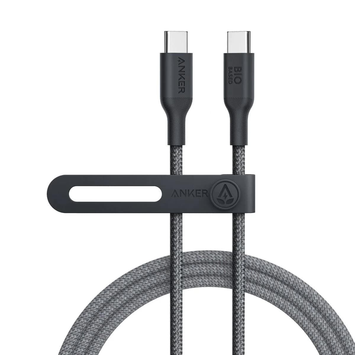 أنكر أسود كابل 544 Bio-Nylon USB-C إلى USB-C بطول 3 قدم