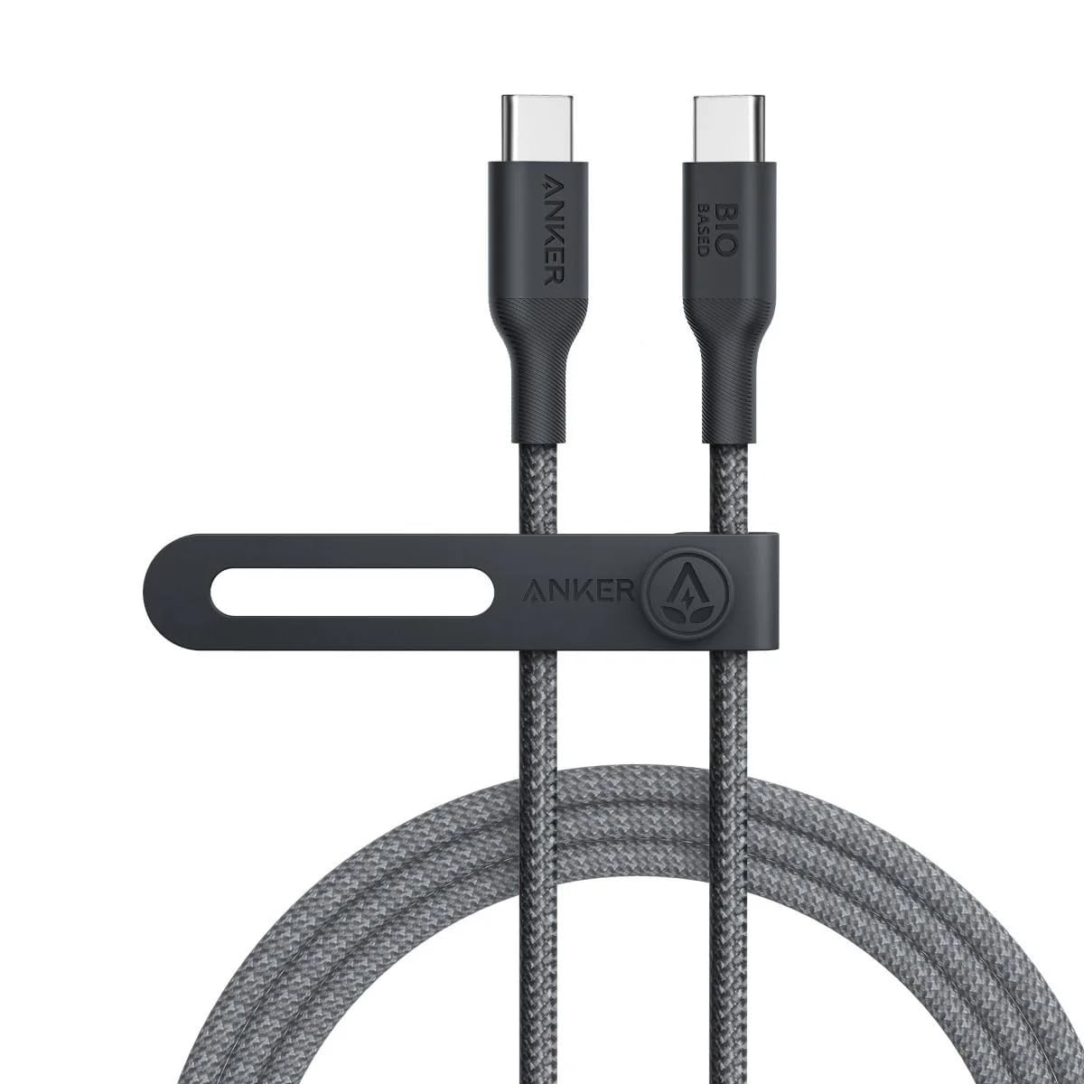 أنكر أسود كابل 544 Bio-Nylon USB-C إلى USB-C بطول 3 قدم
