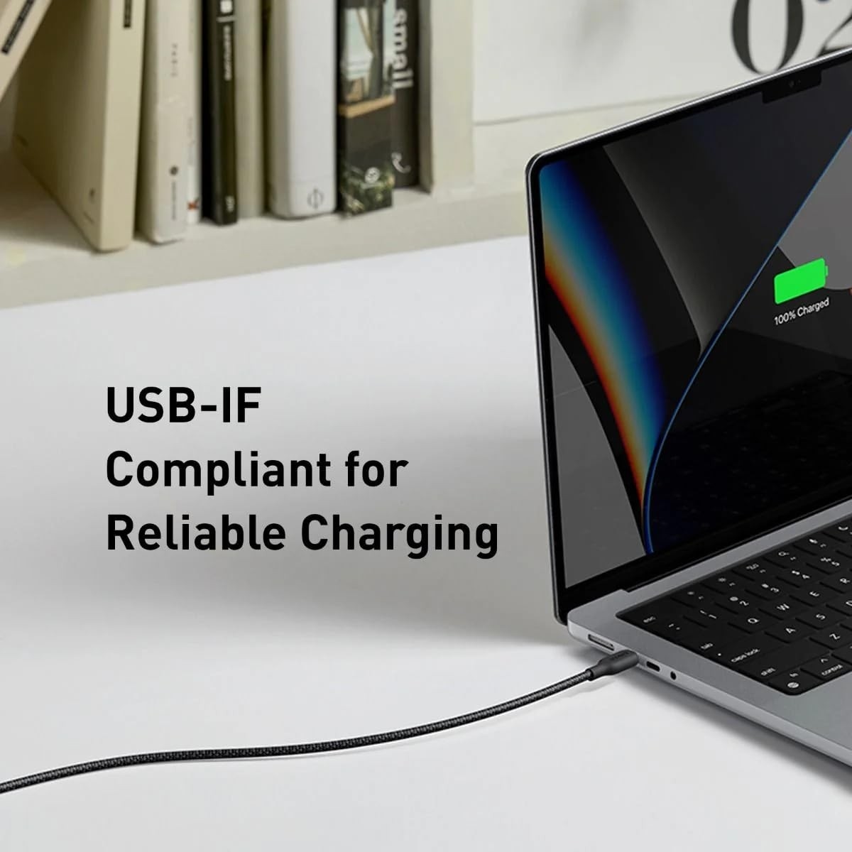 أنكر أسود كابل 544 Bio-Nylon USB-C إلى USB-C بطول 3 قدم