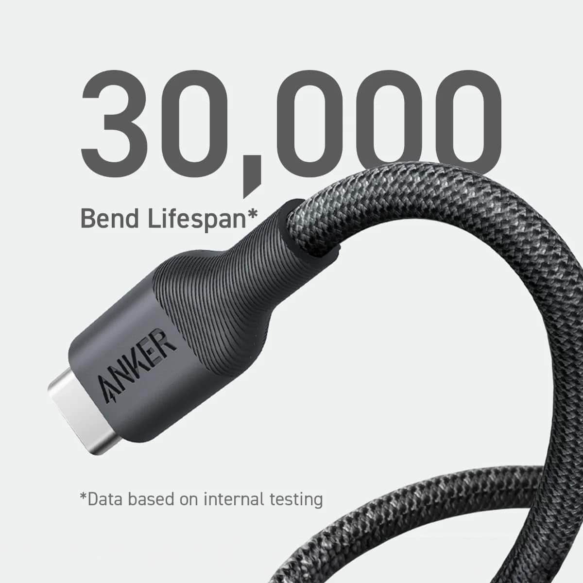 Anker Black 3ft 544 Bio-Nylon USB-C to USB-C Cable