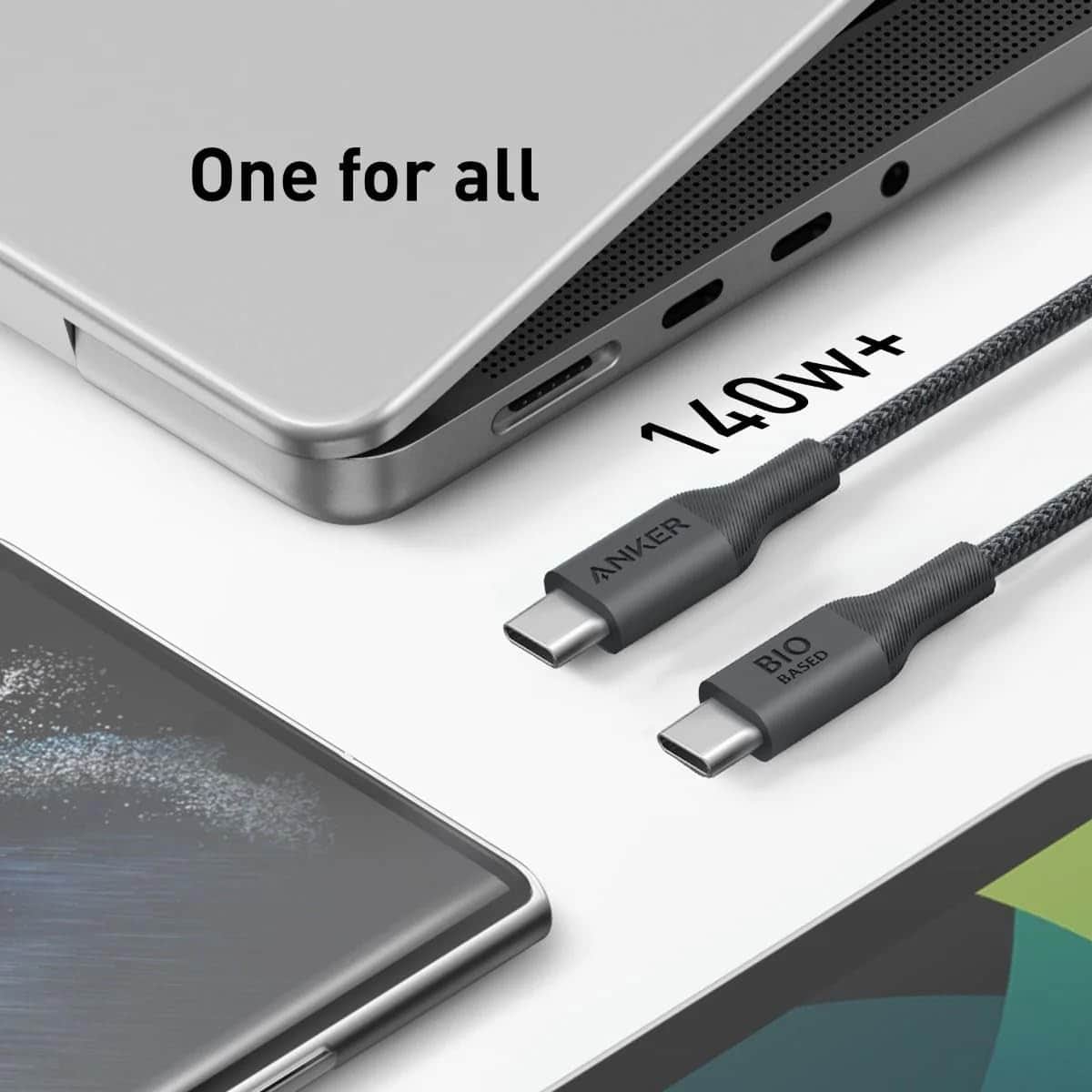 Anker Black 3ft 544 Bio-Nylon USB-C to USB-C Cable