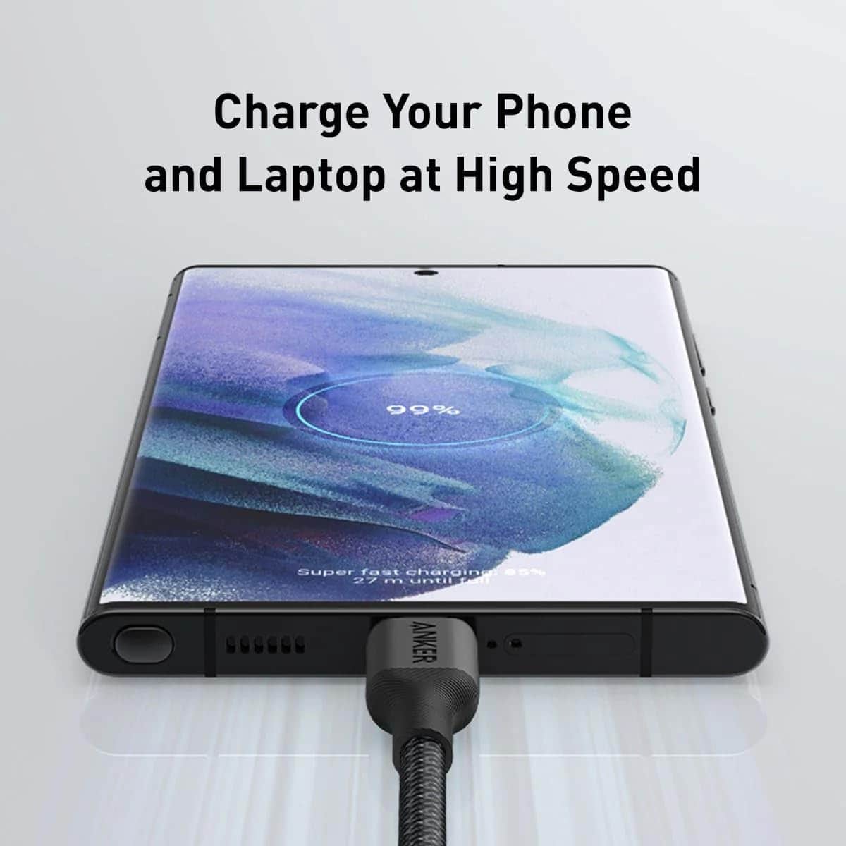 Anker Black 3ft 544 Bio-Nylon USB-C to USB-C Cable