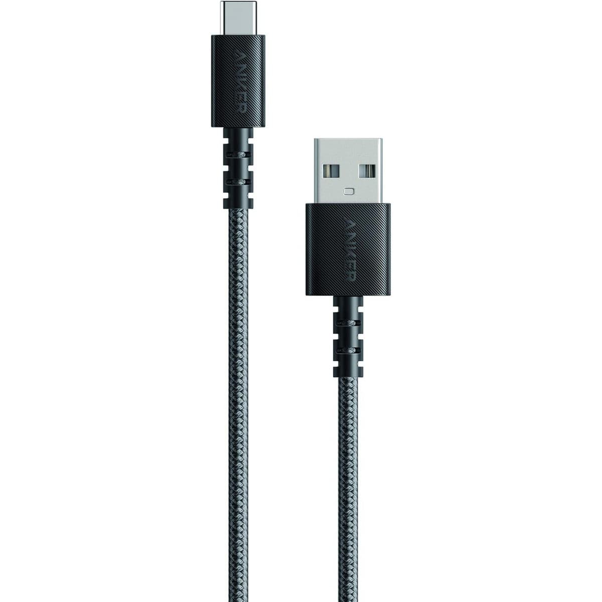 أنكر أسود كابل PowerLine Select+ USB-A إلى USB-C بطول 3 قدم