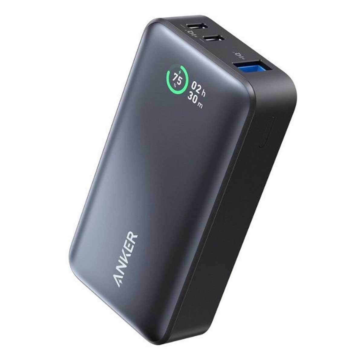 أنكر أسود باور بانك 523 بسعة 10000mAh وقدرة 30 واط