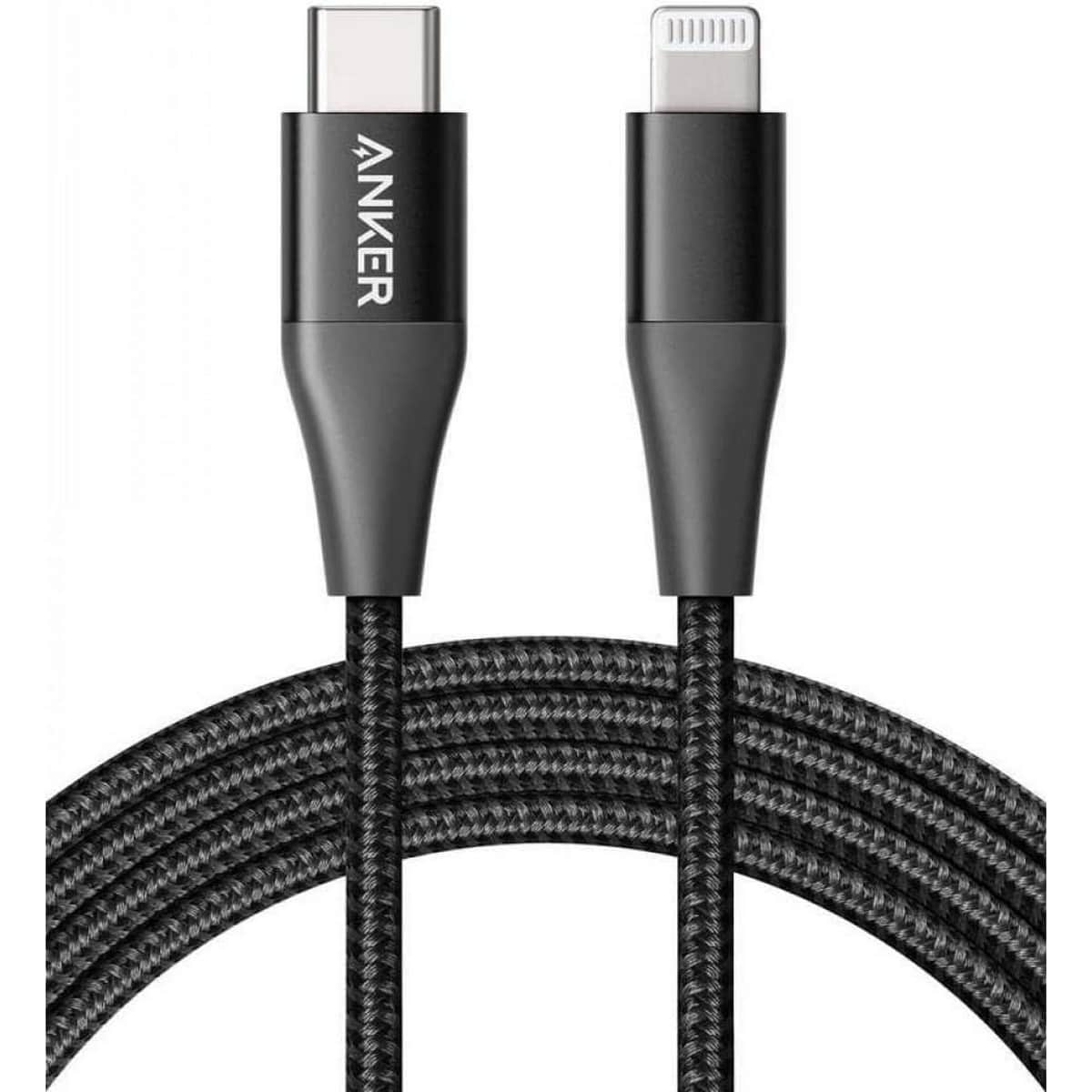Anker Black 6ft PowerLine+ II USB-C to Lightning Cable