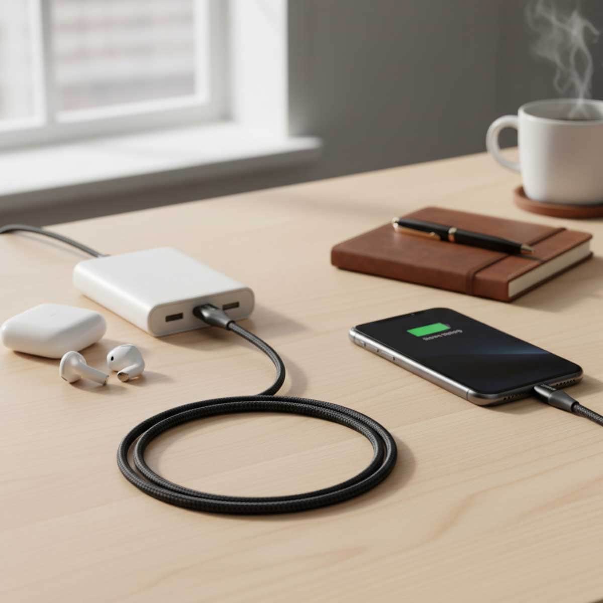 Anker Black 6ft PowerLine+ II USB-C to Lightning Cable