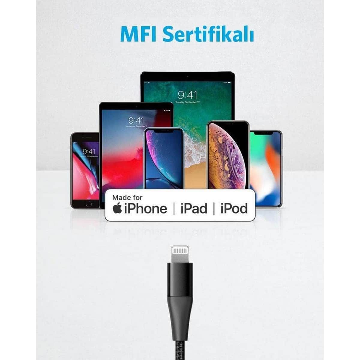Anker Black 6ft PowerLine+ II USB-C to Lightning Cable