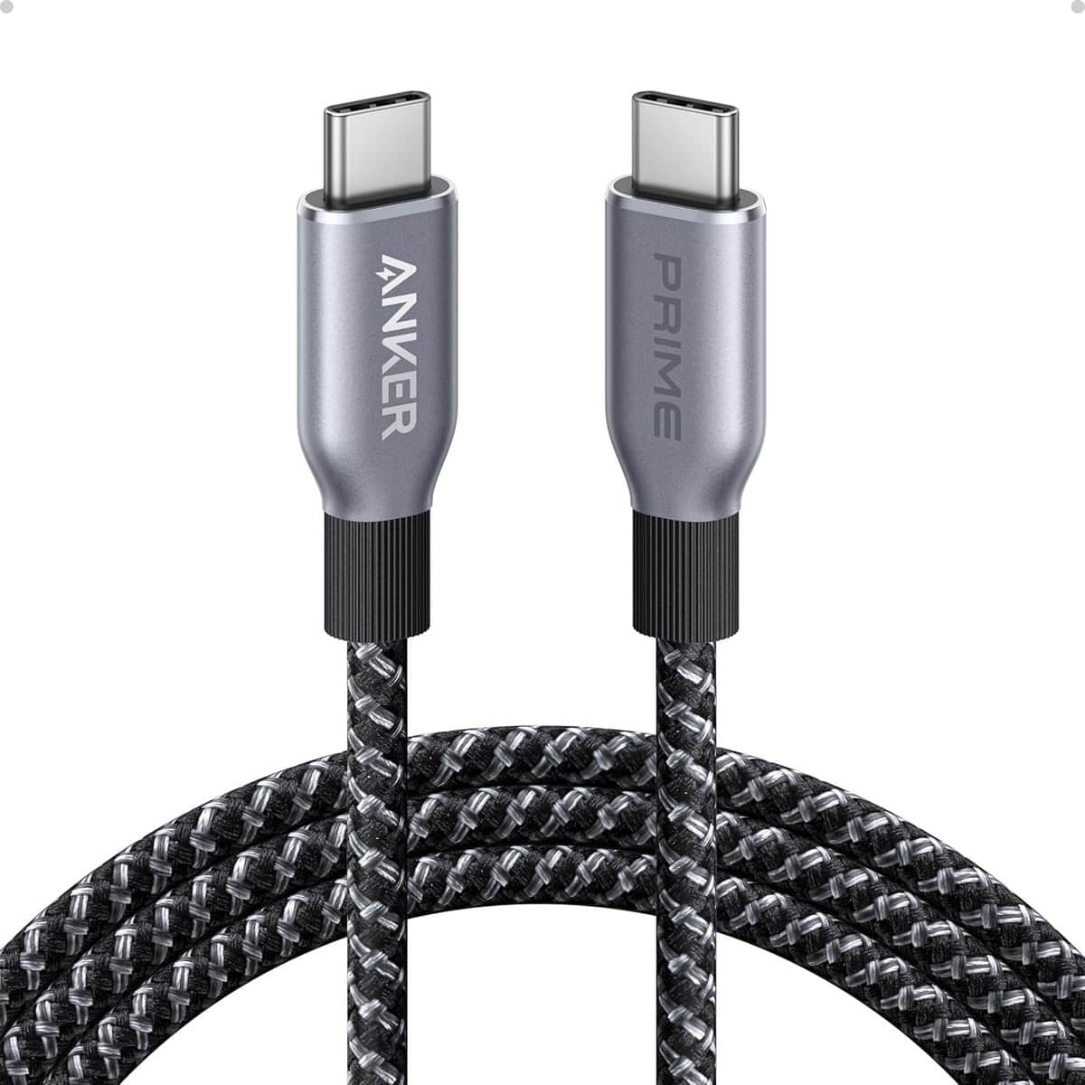 Anker Black Prime Upcycled-Braided 240W USB-C to USB-C Cable