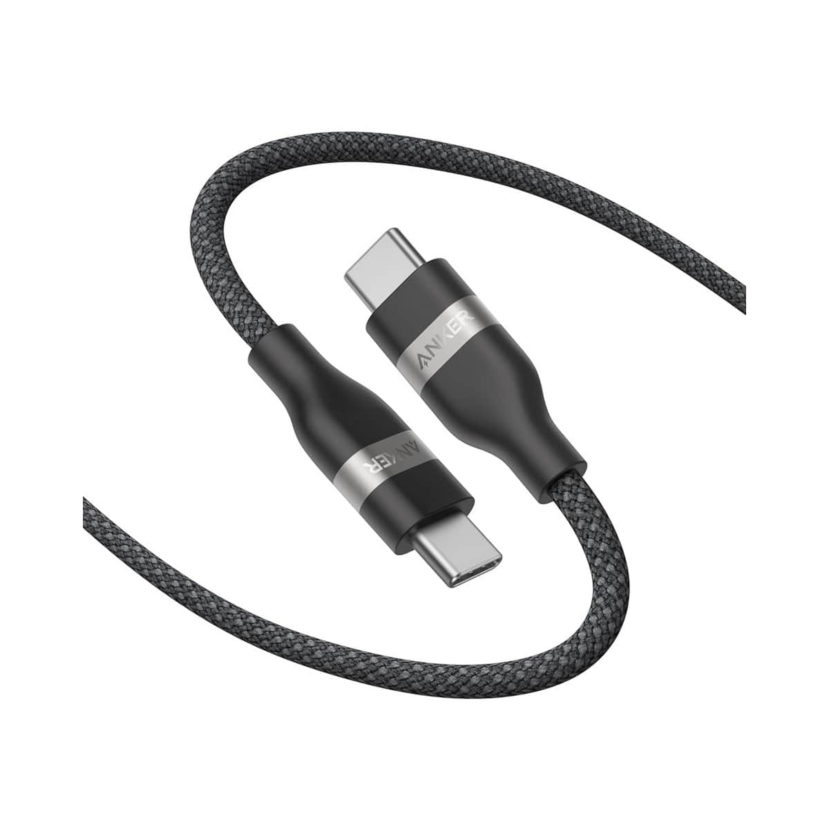 Anker Black Upcycled-Braided 240W USB-C to USB-C Cable