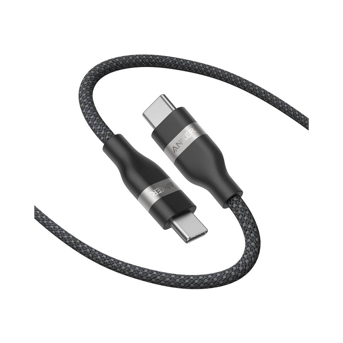 Anker Black 6ft Upcycled-Braided 240W USB-C to USB-C Cable