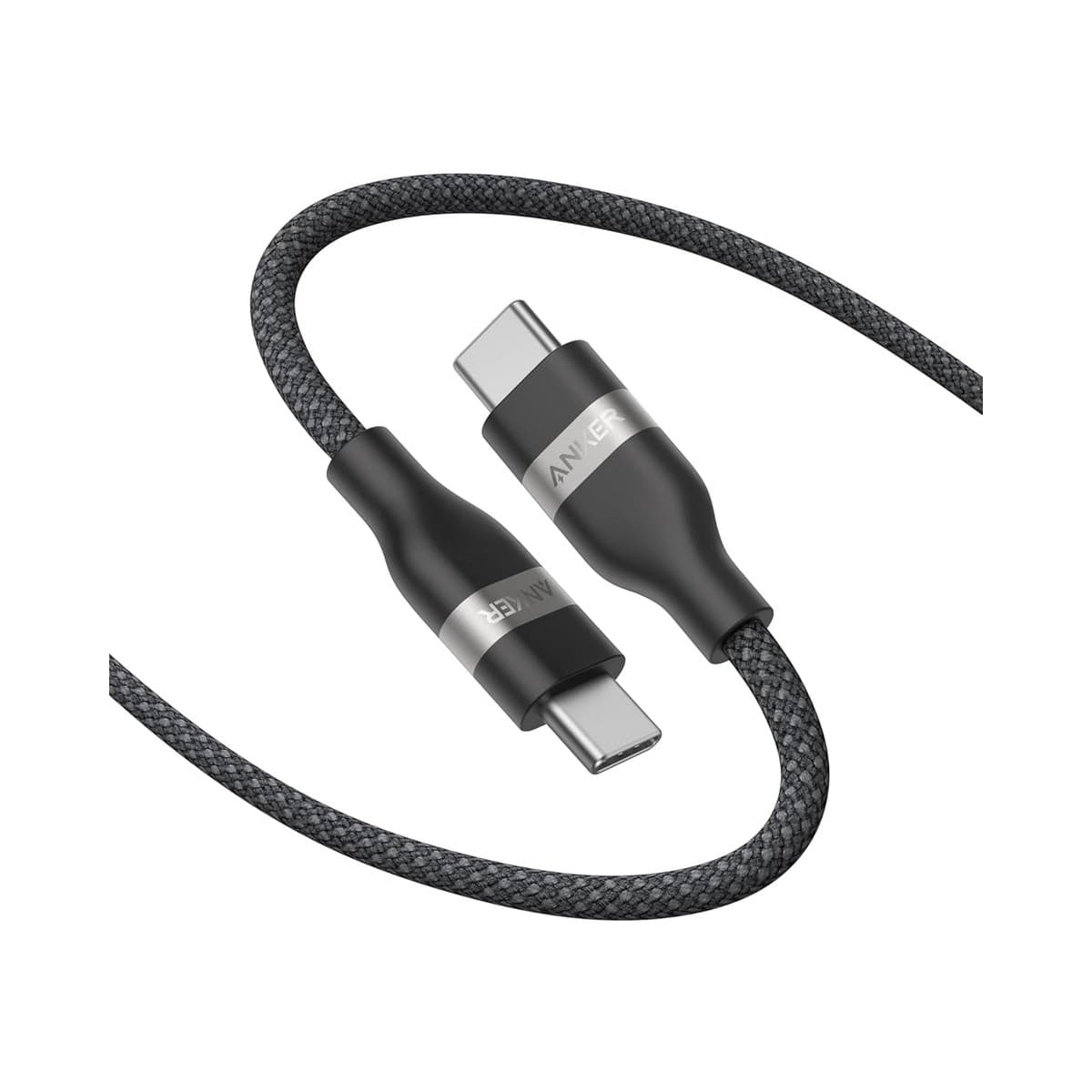 Anker Black 6ft Upcycled-Braided 240W USB-C to USB-C Cable