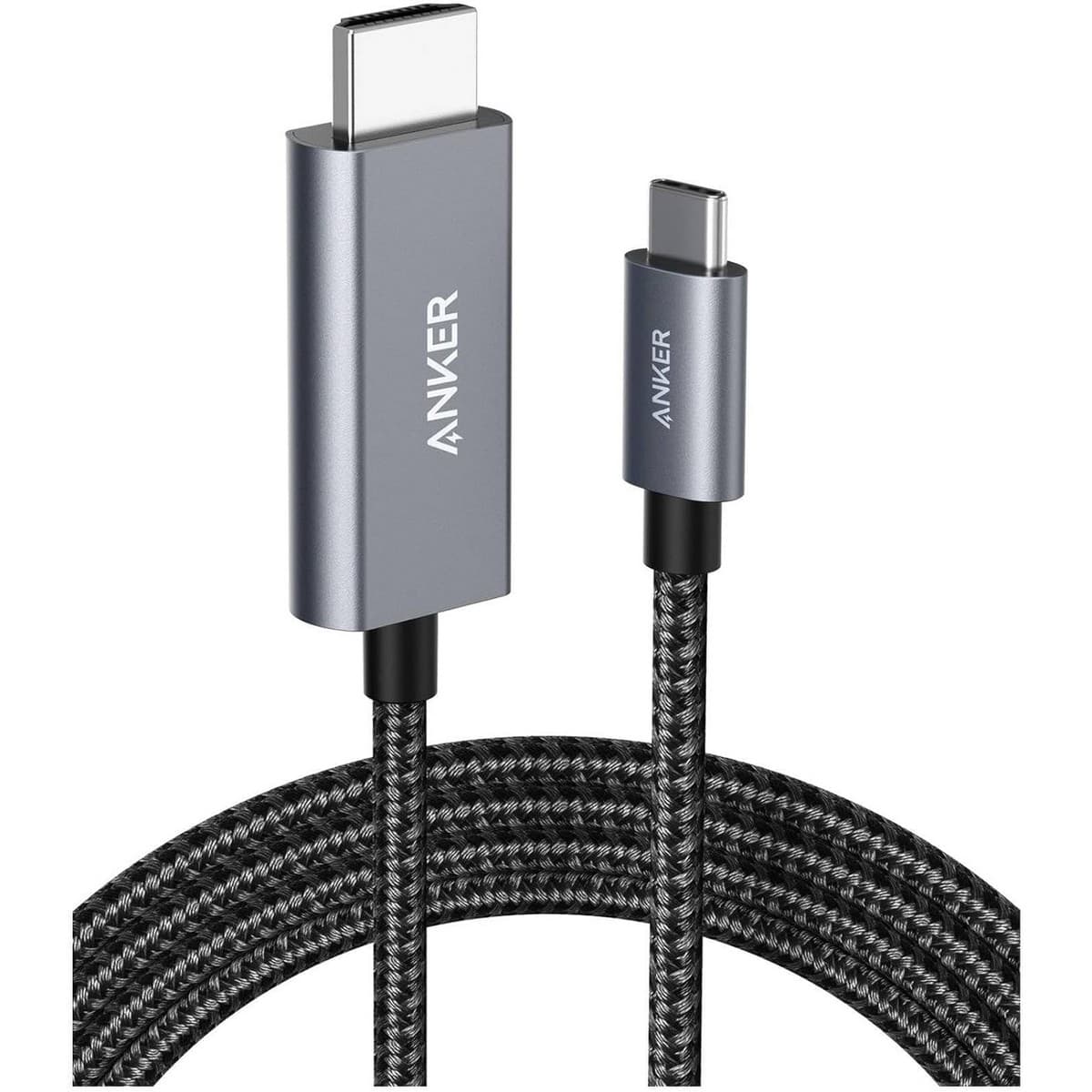 أنكر أسود كابل USB-C إلى HDMI بطول 6 قدم