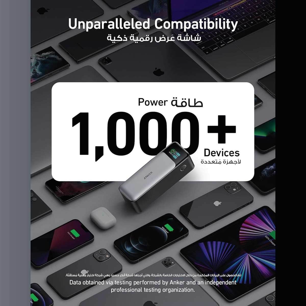 أنكر أسود باور بانك 737 بسعة 24000mAh وقدرة 140 واط