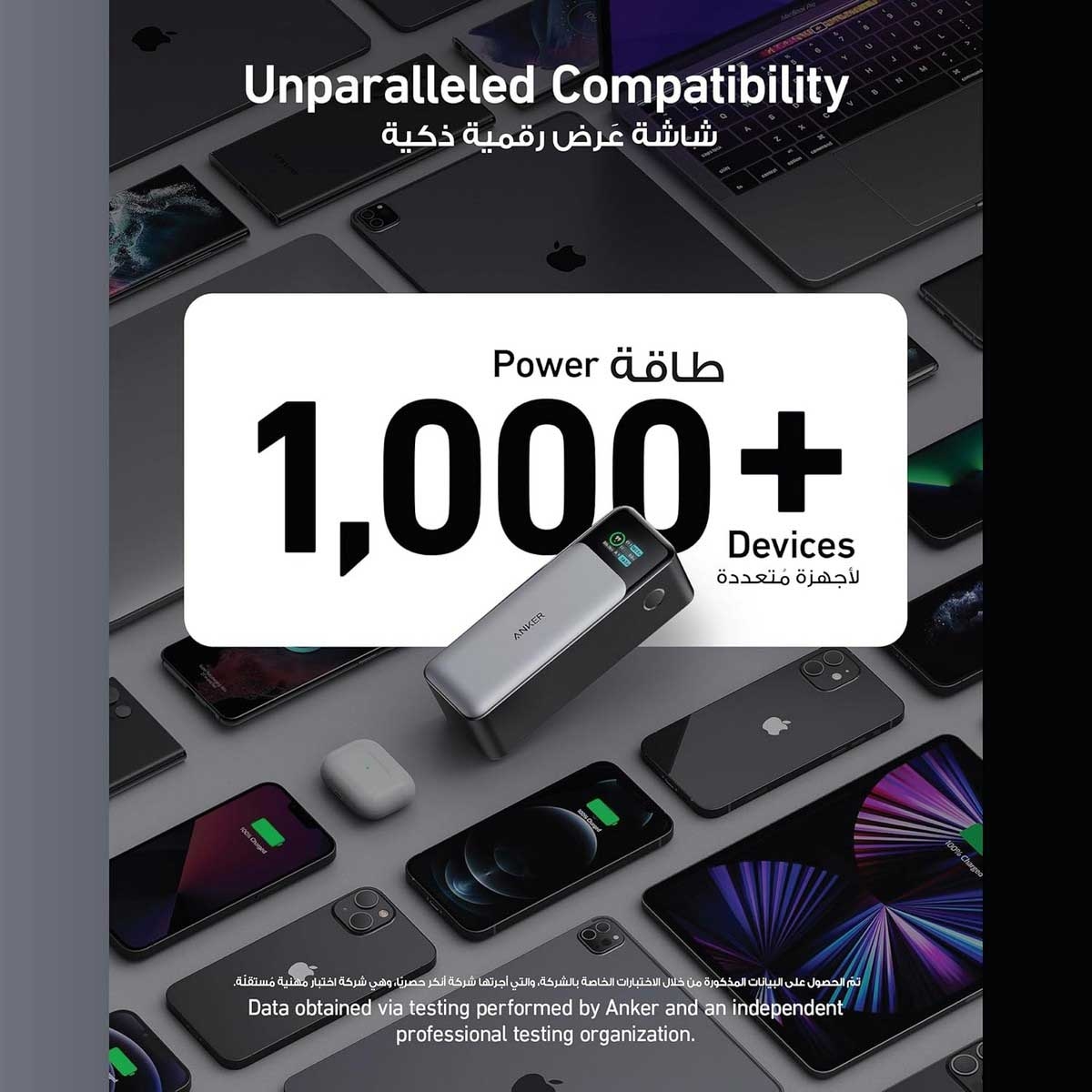 أنكر أسود باور بانك 737 بسعة 24000mAh وقدرة 140 واط